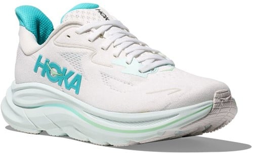 Hoka W Clifton 10 - White/Cielo Blue
