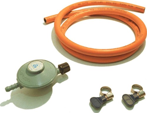 Badé G-903 Gasdrukregelaarset Campingaz - 150 cm - 30 mBar - Slangpilaar
