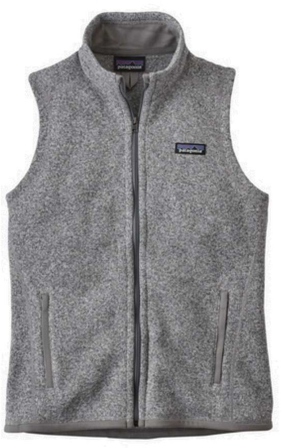 Patagonia white fleece vest hotsell