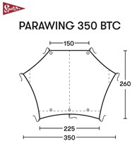 Spatz Parawing 350 BTC Tarp - Brown Sand