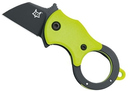 Fox Mini-TA Folding Green - Black Blade