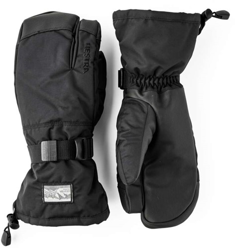 Hestra Gauntlet Sr. - 3 Finger - Black/Black - 8