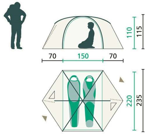Jack Wolfskin Eclipse II Dome Tent
