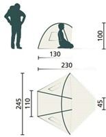 Jack Wolfskin Beach Shelter III - White Pepper
