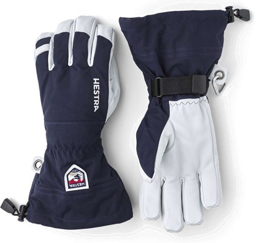 Hestra Army Leather Heli Ski - 5 Finger - Navy - 12