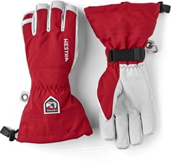 Hestra Army Leather Heli Ski - 5 Finger - Red - Men's Gloves