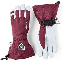 Hestra Army Leather Heli Ski - 5 Finger - Bordeaux - Men's Gloves