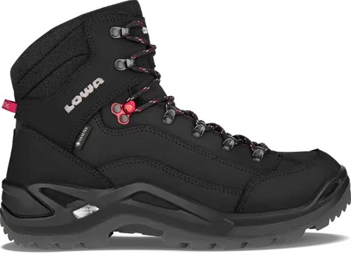 Lowa Renegade GTX Mid - Black/Ruby Red - 41 (UK 7)
