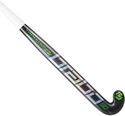 Brabo Traditional Carbon 60 Low Bow - Black/Neon Green - Senior Hockey Stick