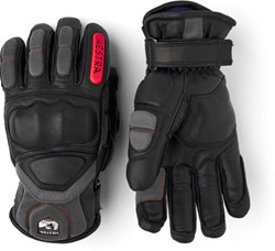 Hestra Impact Racing Sr. - 5 Finger - Black/Flame Red - Gloves