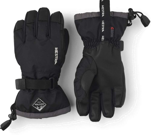Hestra Gauntlet CZone Jr. - 5 Finger - Black/Graphite - 4