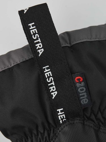 Hestra Gauntlet CZone Jr. - 5 Finger - Black/Graphite