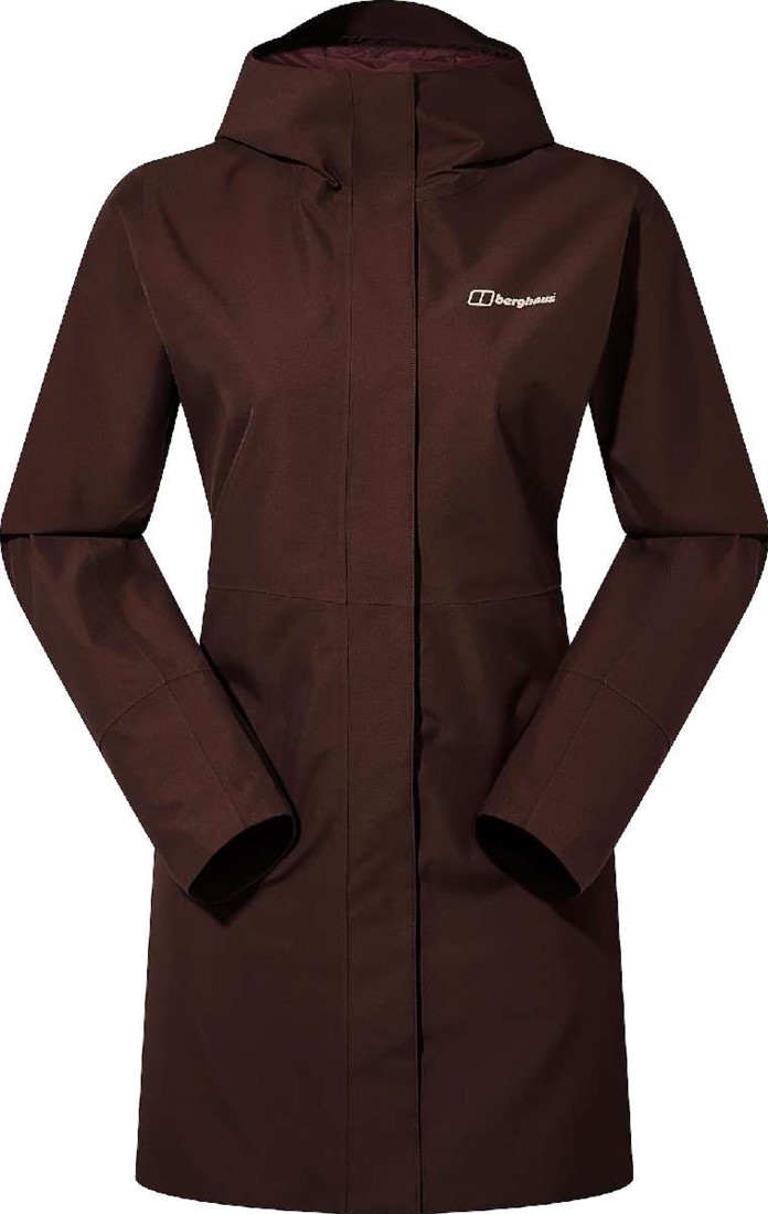 Berghaus W's Omeara Long Jacket Cedar Brown 16