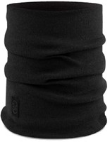 Buff Merino Heavyweight - Solid Black - Neckwarmer