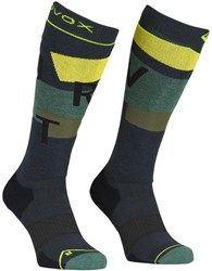 Ortovox Freeride Long Socks Cozy - Black Steel - Men's Ski Socks