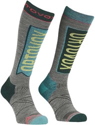 Ortovox Free Ride Long Socks - Ice Waterfall - Women's Ski Socks