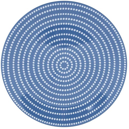 Bo-Camp Tableware - Mix & Match - 16 Pieces - Blue/White