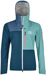 Ortovox 3L Ortler Jacket - Petrol Blue - Women's Hardshell Jacket
