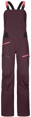 Ortovox 3L Deep Shell Bib Pants W - Dark Wine - S