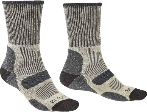 Bridgedale Lightweight Coolmax Comfort Boot - Charcoal - Men's Hiking Socks