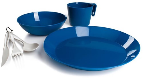 GSI Outdoors Cascadian 1 Person Table Set - Blue