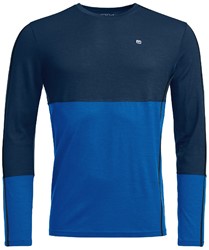 Ortovox 185 Rock'N'Wool Long Sleeve - Deep Ocean - Men's Thermo Shirt