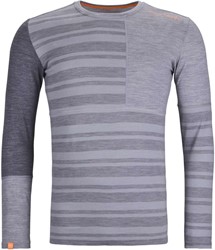 Ortovox 185 Rock'N'Wool Long Sleeve - Grey Blend - Men's Thermo Shirt