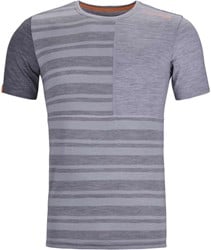 Ortovox 185 Rock'N'Wool Short Sleeve - Grey Blend - Men's Thermo Shirt