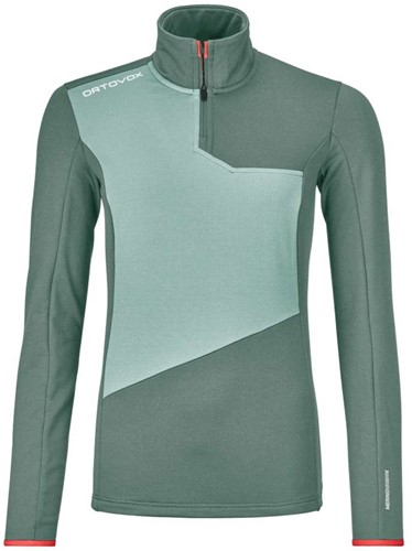 Ortovox Fleece Light Zip Neck W - Arctic Grey - L