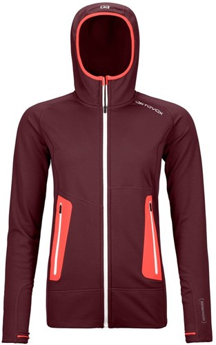 Ortovox Fleece Light Hoody W - Winetasting - S