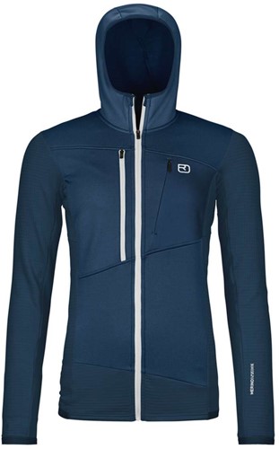 Ortovox Fleece Grid Hoody W - Deep Ocean - S