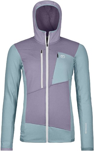 Ortovox Fleece Grid Hoody W - Glacier Grey - XL