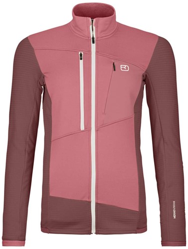 Ortovox Fleece Grid Jacket W - Mountain Rose - M