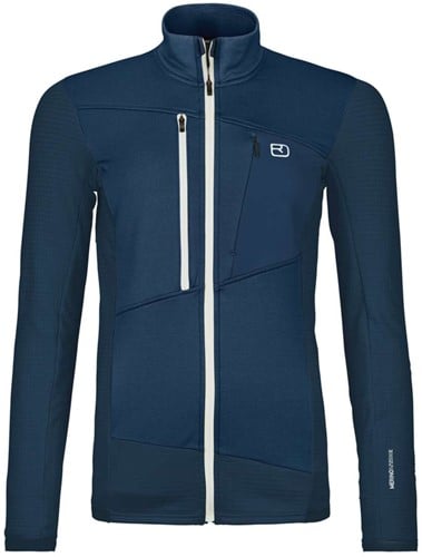 Ortovox Fleece Grid Jacket W - Deep Ocean - XL