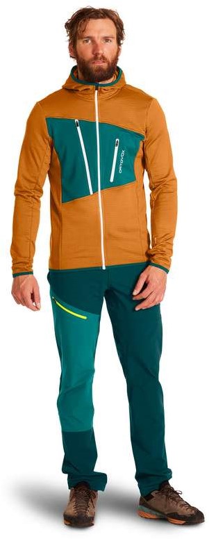 Ortovox Fleece Grid Hoody M - Pacific 
