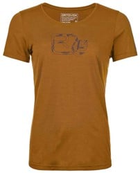 Ortovox 120 Cool Tec Leaf Logo - Sly Fox - Women's T-Shirt