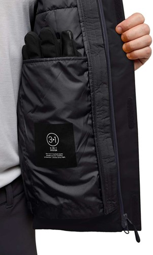 Jack Wolfskin Jasper 3-in-1 Jacket M - Black