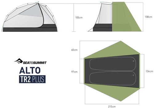 Sea to Summit Alto TR2 Plus - Green