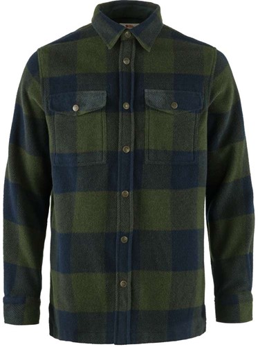 Fjällräven Canada Shirt M - Deep Forest/Dark Navy - L