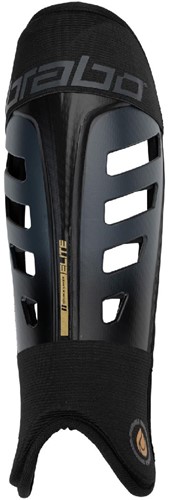 Brabo Elite Shinguard - Black/Gold - M