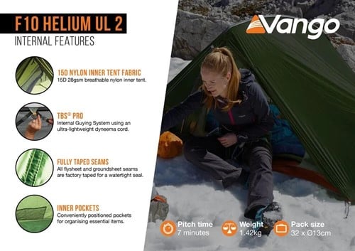 Vango F10 Helium UL 2