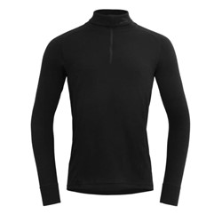 Devold Duo Active Merino 205 Zip Neck - Black - Men's Thermo Shirt