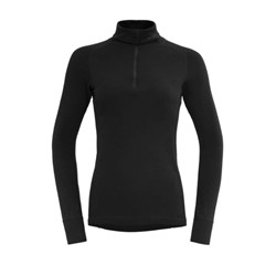 Devold Duo Active Merino 205 Zip Neck - Black - Women's Thermo Shirt