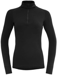 Devold Duo Active Merino 205 Zip Neck - Black - Women's Thermo Shirt