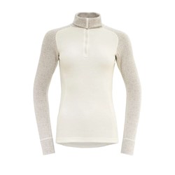 Devold Duo Active Merino 205 Zip Neck - Raw White - Women's Thermo Shirt