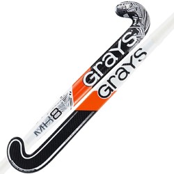 Grays Midbow 8 - Black/White - Senior Hockey Stick