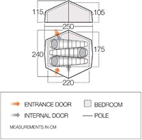 Vango Lismore Air TC 450 Package - Cloud Grey