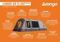 Vango Lismore Air TC 450 Package - Cloud Grey