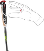 Leki Spin Shark SL - Silver Gray/Dark Anthracite/Lime - 100-130 cm
