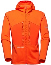Mammut Eiger Nordwand Advanced ML Hooded Jacket - Eiger Orange - Men's Fleece Jacket